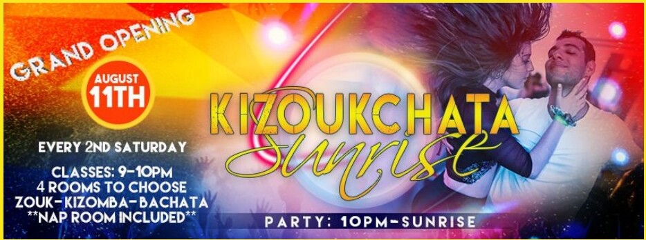 Kizoukchata Sunrise — Multi-Room Dance Night