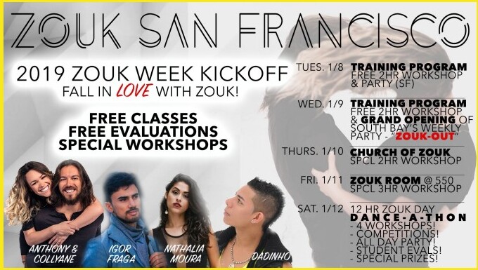 2019 Zouk Week Kickoff — Fall in Love with Zouk